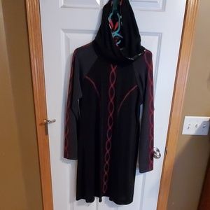 EUC XL Laura Hlavac hooded dress